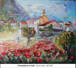 Somewhere in Italy, Oil on Canvas